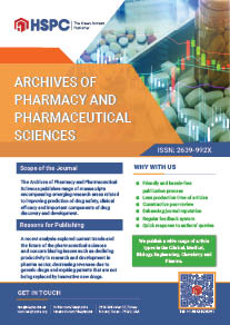 Archives of Pharmacy and Pharmaceutical Sciences 